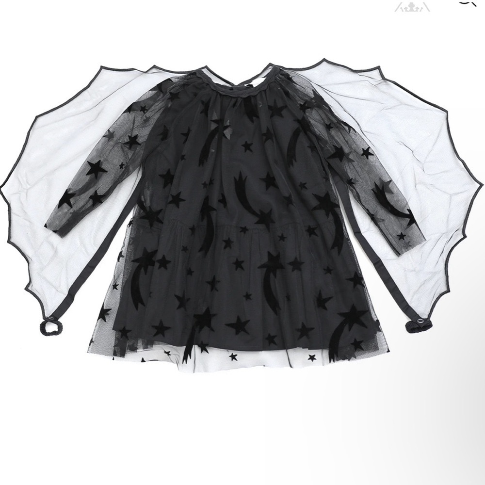 Stella McCartney Kids Black Star Dress - Picture 9 of 9